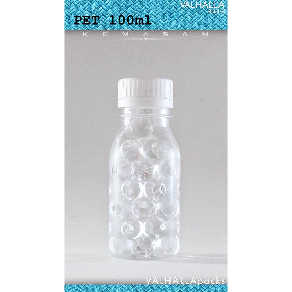 BOTOL PLASTIK PET 100ML PUDDING JELLY CREAM SAMBAL BUBUK TINTA BUMBU