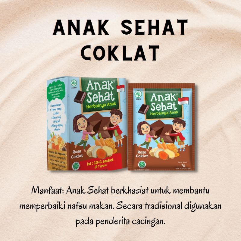 

Anak Sehat Cokelat 10's - Meningkatkan Nafsu Makan