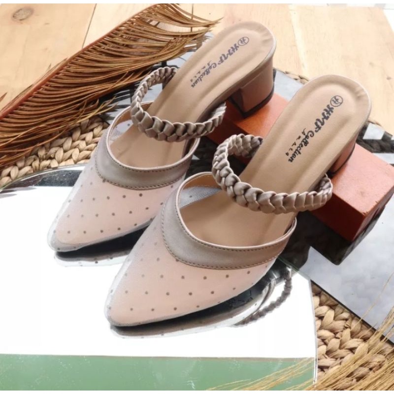 HMF Jasmiy Heel Mules Wanita RD09