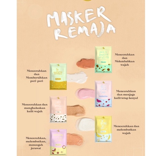 MASKER WAJAH DELUNA BPOM &amp; Halal 10gr Organik