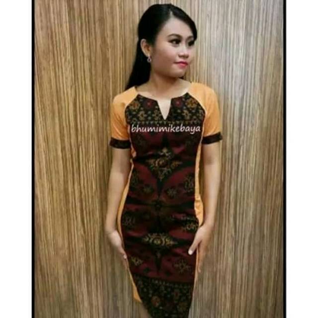 Dres tenun motif lobeng original