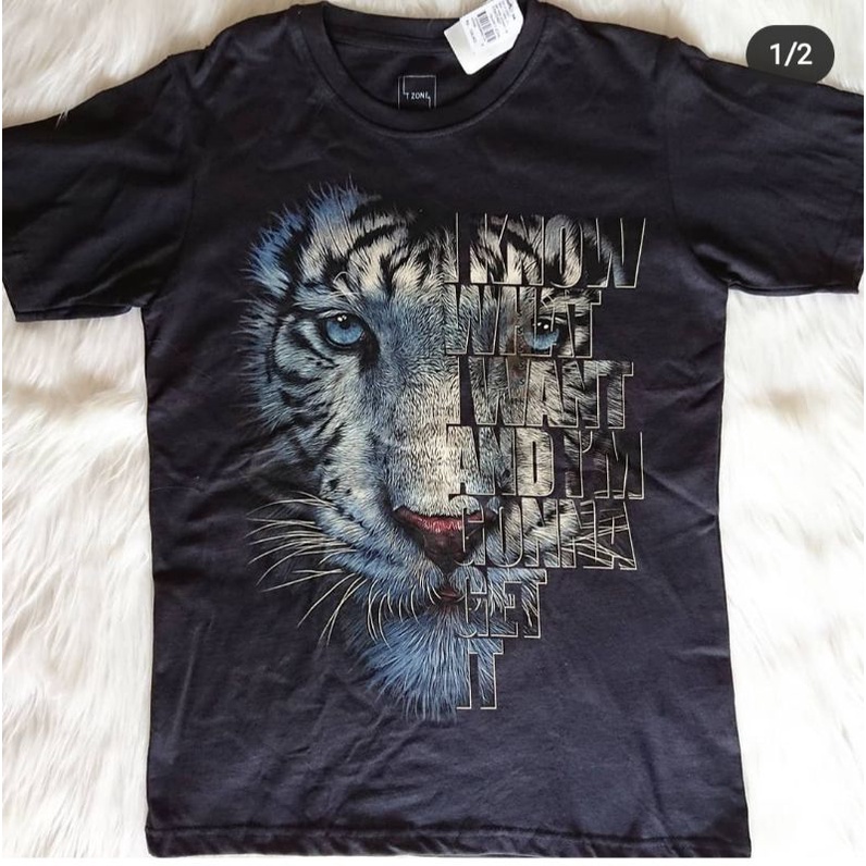 Kaos T zone Original Hitam