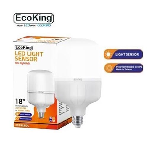 Lampu bohlam LED Sensor Cahaya 18 Watt - 18W ECOKING