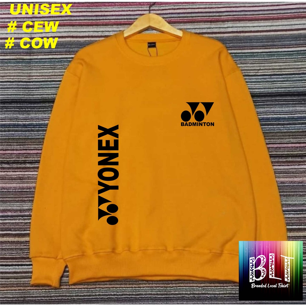 Crewneck Sweater Cotton Fleece Logo BADMINTON YONEX / Sweater Pria/SWEATER WANITA / Sweater Distro / Outerwear Original Terbaru Termurah Terlaris/UNISEX/SWEATER MURAH/SWEATER 2022