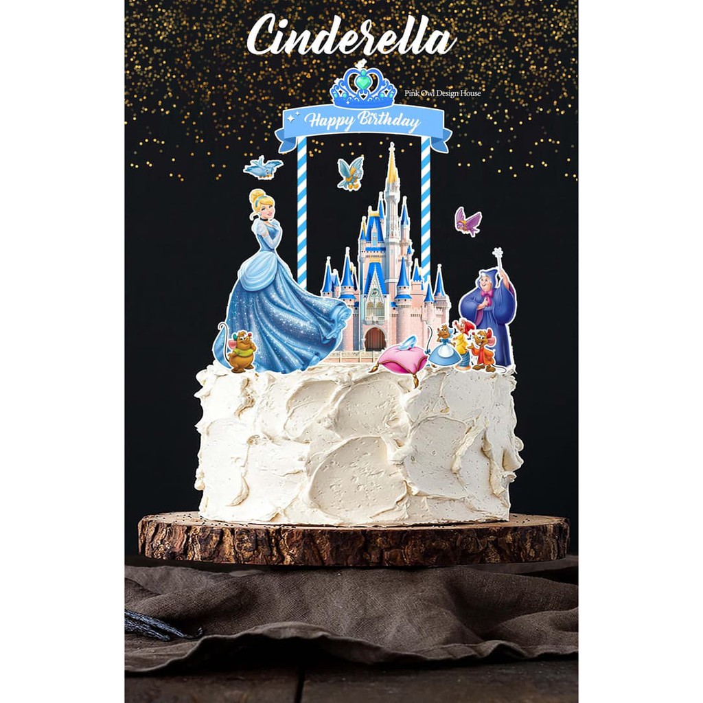 Princess Cinderella Cake Topper