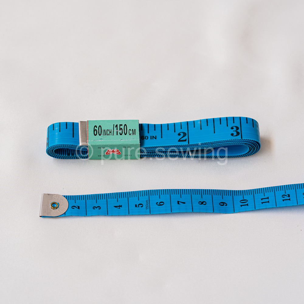 Meteran jahit/Alat pengukur meteran badan/pakaian 150 cm/60 inch-Biru Kecil