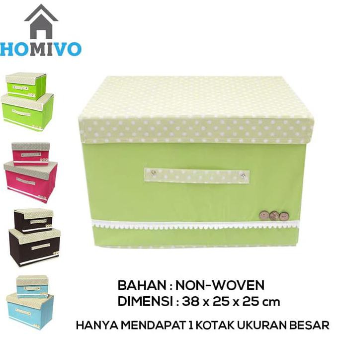 Best Seller Kotak Penyimpanan Pakaian - Storage Box - Kotak Baju Besar Hijau Murah