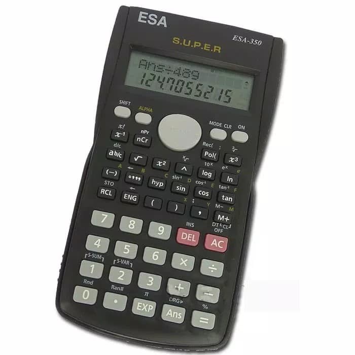 

Kalkulator Mini Scientific Calculator ESA-350 SIN COS TG untuk Sekolah