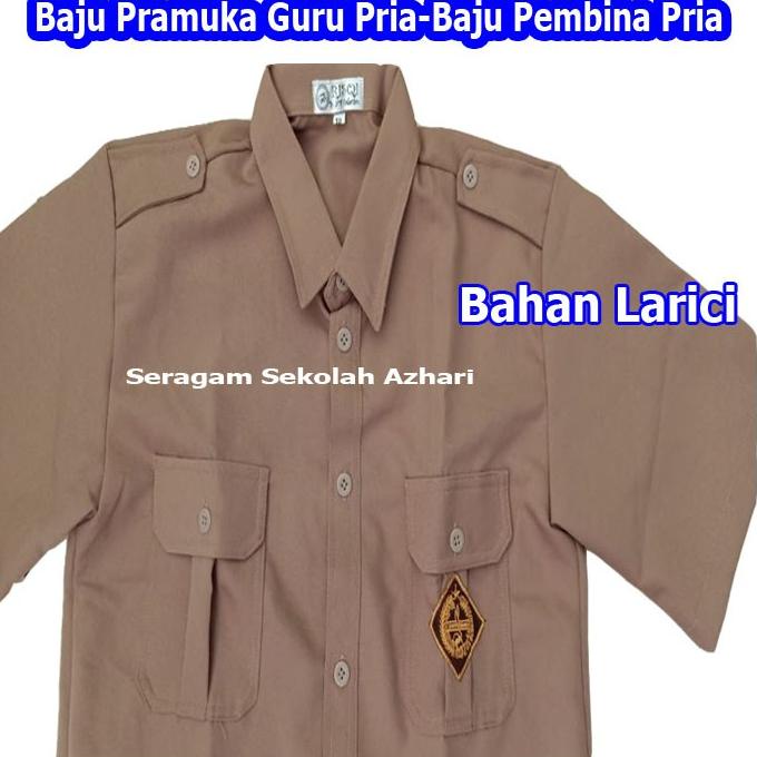 [KODE F00SJ] BAJU PRAMUKA GURU PEMBINA LAKI LAKI LENGAN PENDEK TANPA HASDUK-BAJU PRAMUKA PEMBINA PRI