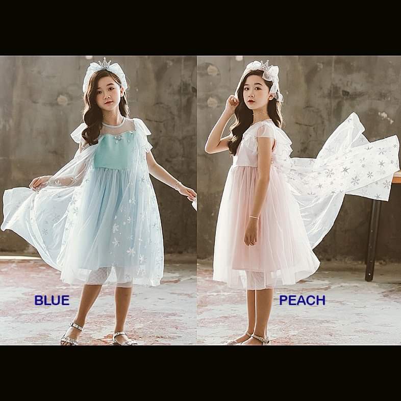 Dress Anak Perempuan PREMIUM Pretty Ice Glitter With Wings