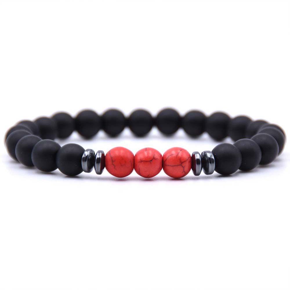 Gelang Agustina 7 Chakra Healing Balance Aksesoris Stretch Hadiah Wanita Pria Matte Yoga Bracelet