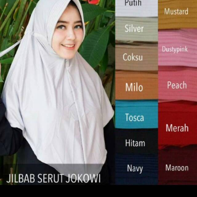 Serut Jokowi / jilbab serut / Khimar Jokowi