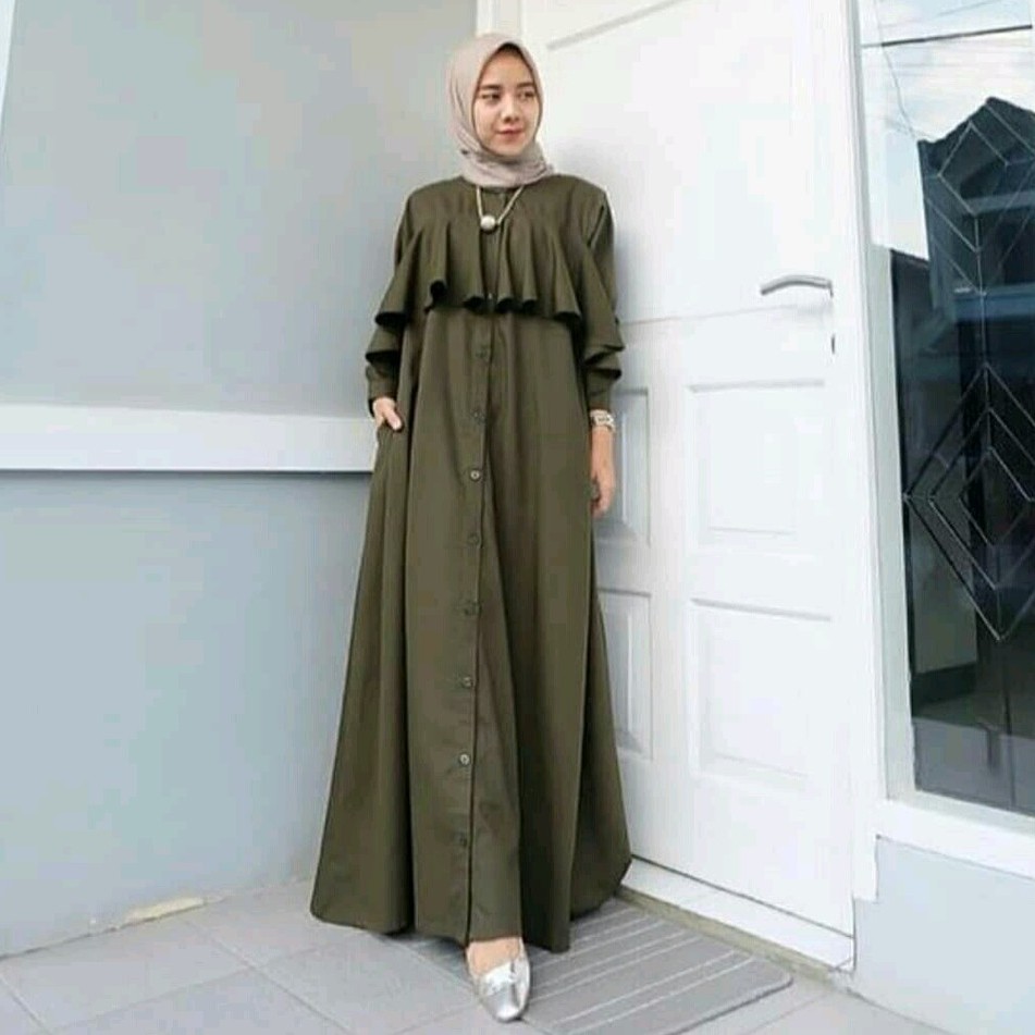 AIRA DRESS - Gamis Balotelli Cape Dada Maxi Mayung balotelly