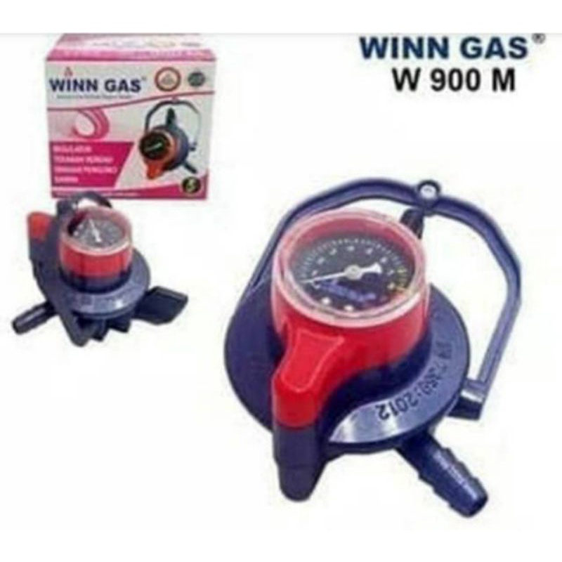 Winn Gas  ,  W  900 M ,  Win Gas , Regulator double lock  , Tekanan Rendah   meter