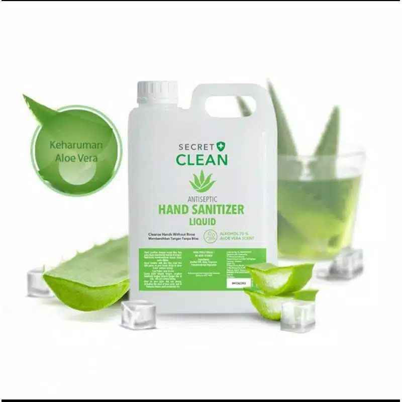 Secret Clean Hand Sanitizer Liquid 5 liter (PALEMBANG BISA GRAB/GOJEK)