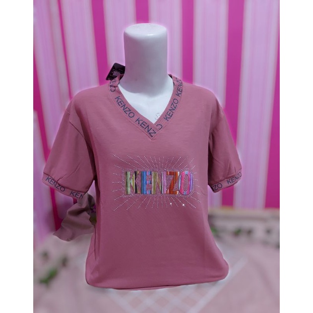 KAOS JUMBO PRETTY CUTE LENGAN KERUT CANTIIKKK LD melar sampai 110 BAHAN TEBAL BAGUSS