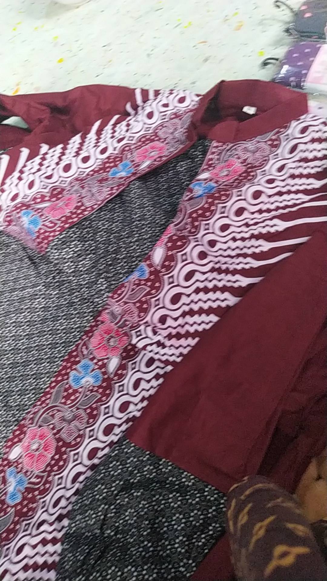 Ms Gamis Batik Sriwedari Maxi Bumil/busui Katun Sogan Allsize Ld 104..