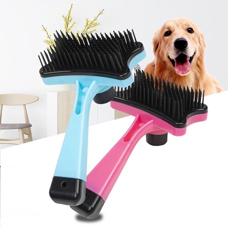 Sisir Grooming Bahan Plastik Untuk Anjing / Kucing