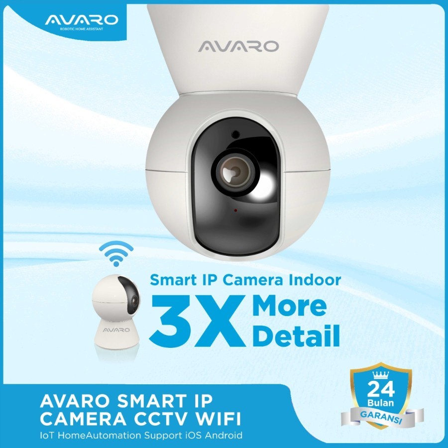 AVARO Smart Indoor PTZ IP Camera CCTV Wifi IoT Home Automation