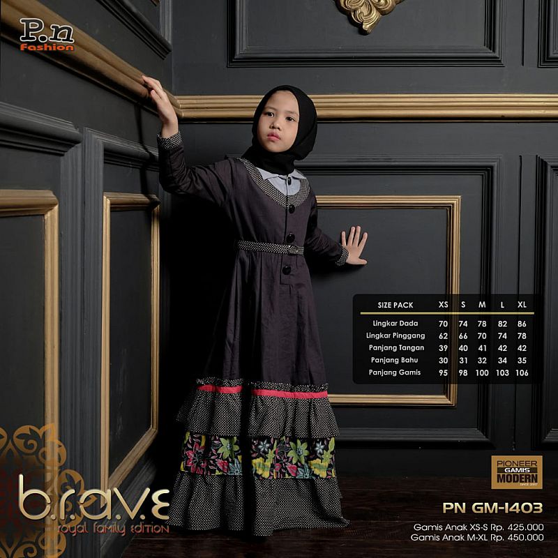 Gamis Anak Perempuan PN Fashion / Gamis Pesta / Gamis Anak Terbaru