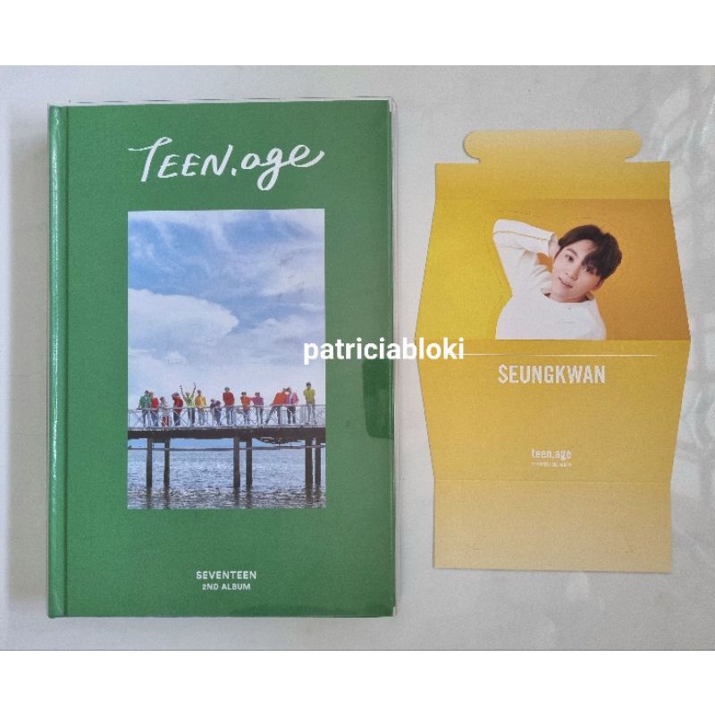Unsealed 2nd Album Seventeen Teen Age Green Ver Preloved Seungkwan Standee TA TeenAge Orange fullset