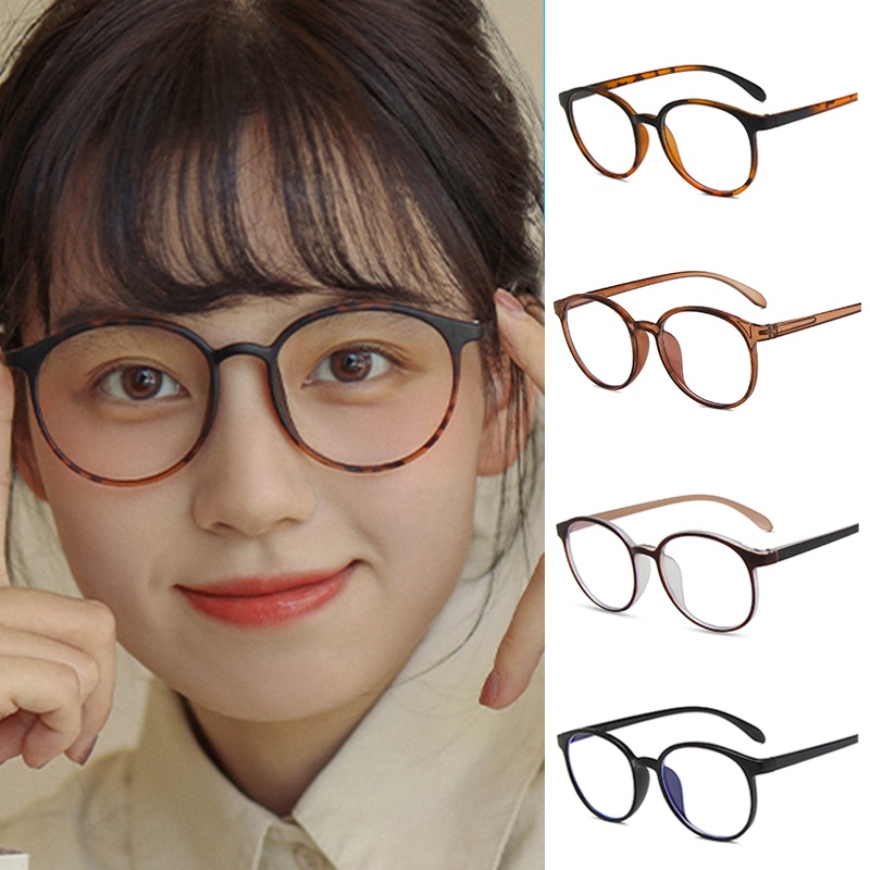 COD Kacamata Korea Wanita Kacamata Anti Radiasi Wanita Fashion retro flat Eyeglasses ANTOP