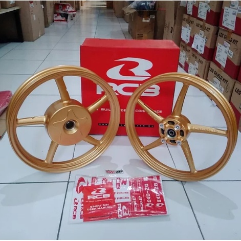 VELG VELEK PELEG 140 160 RING 14 CLICK BEAT FI ESP POP STREET SCOOPY VARIO 110 KARBU FI SCOOPY NEW 2018 SPACY SP522 GOLD ORI ORIGINAL RCBB RCB RACING BOY RACINGBOY ASLI