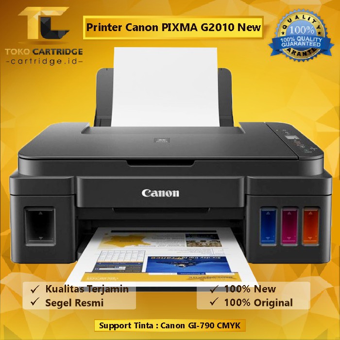 Printer Inkjet Canon Pixma G2010 G 2010 G2020 InkTank System Original Print Scan Copy penerus G2000 3 in 1