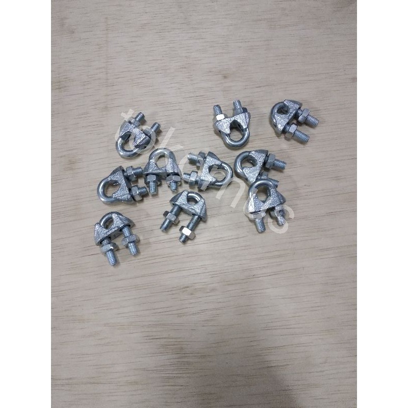 KLEM SELING M10 ATAU 10MILI KUKU MACAN WIRE CLIP 3/8 INCHI