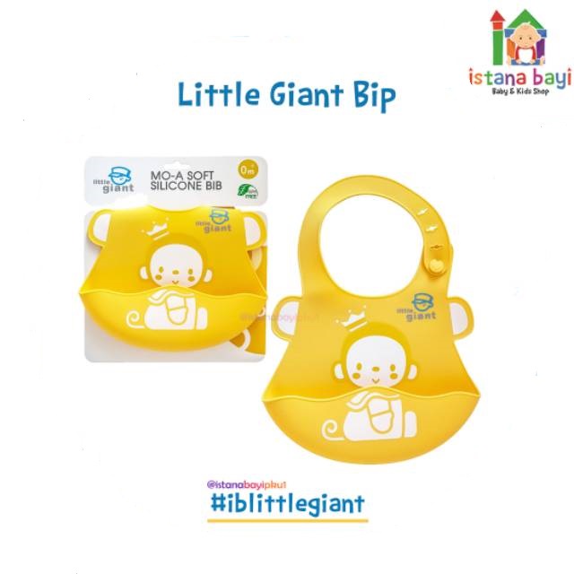 Little Giant Soft Silicone Bib LG1408 - Slaber bayi/Celemek bayi silicone