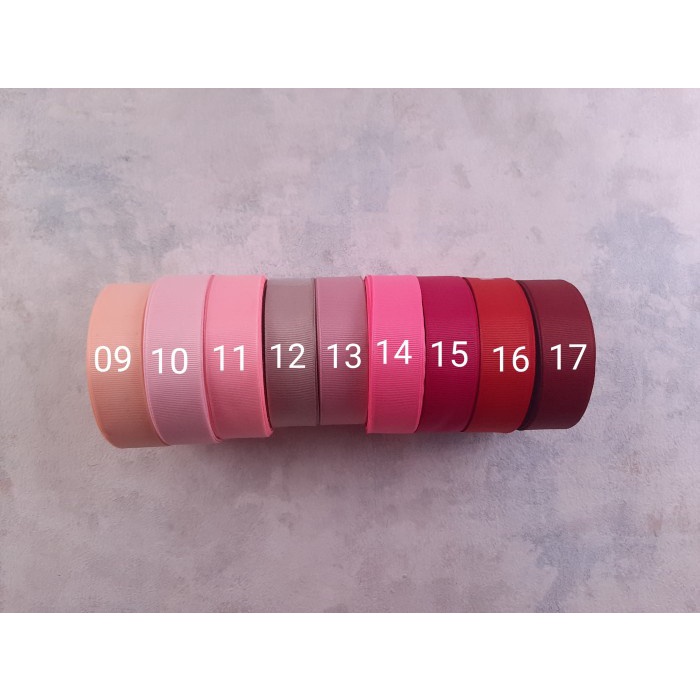 

Pita Grossgrain - Polos B ; Panjang 20 yards, Mix Colour and Size
