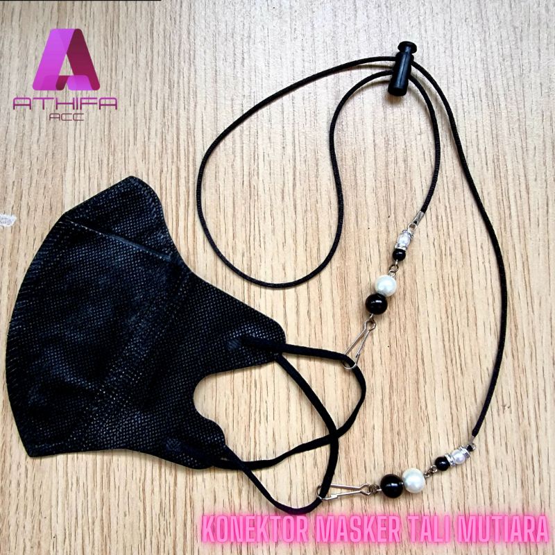 Konektor Masker Hijab Tali Mutiara
