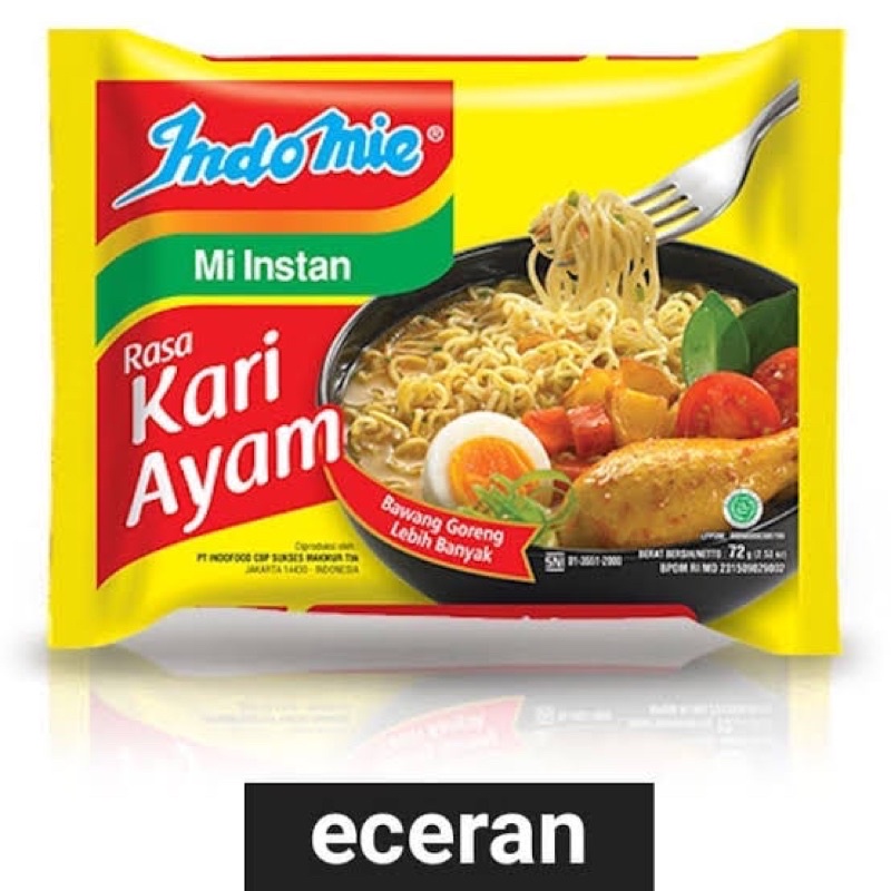 

Indomie Kari Ayam 1 bungkus (eceran)