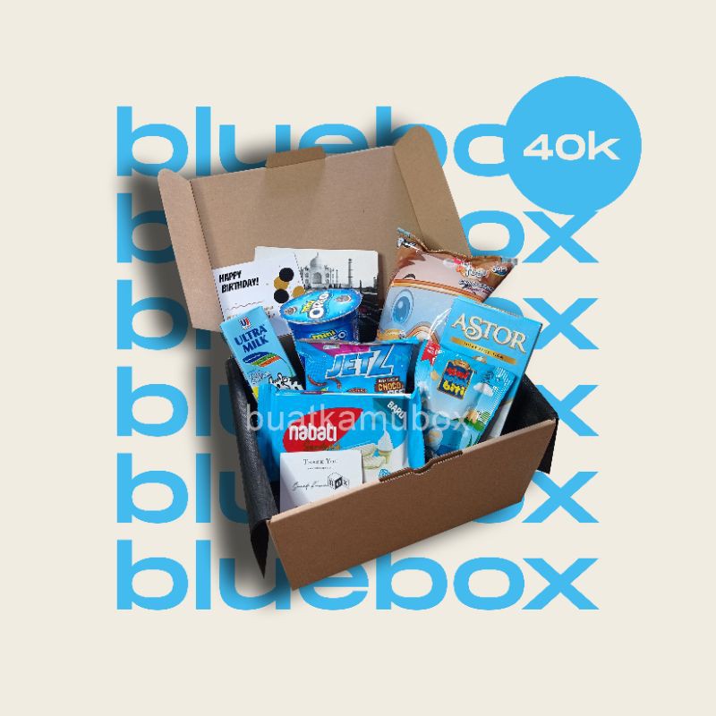 

BLUEBOX SNACK BOX MURAH KADO ULANG TAHUN HAMPERS WISUDA 40K