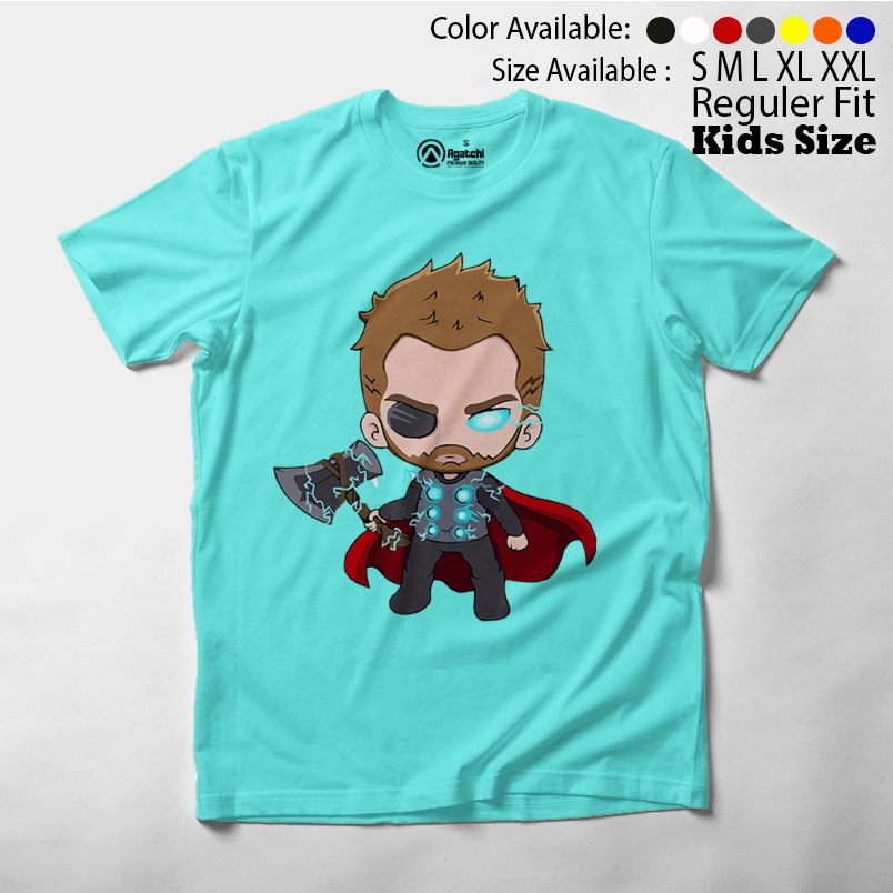 Baju Anak / Kaos Atasan Anak / Kids T Shirt Baby Marvel Chibi Kawaii Thor