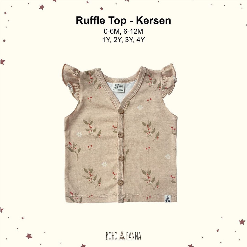 BOHOPANNA RUFFLE TOP / ATASAN ANAK PEREMPUAN