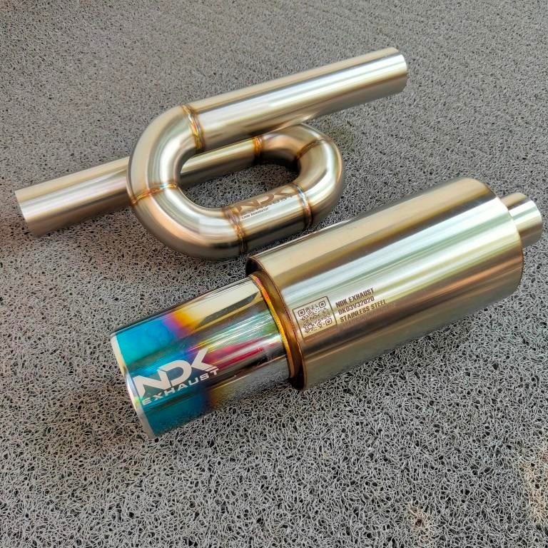 Paket Knalpot Mobil Racing Muffer NDK EXHAUST Type Dk-03V3 Plus Resonator Loop NDK EXHAUST Racing