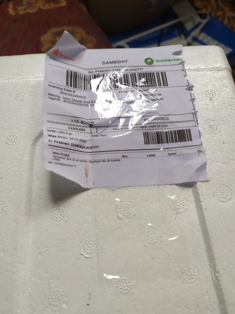 Stereofoam Box 30 Cm Hard / Styrofoam Bm 30 Kualitas Hard