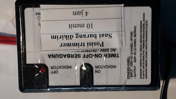 Bisa Cod Timer On Off Otomatis Serbaguna Ac 220v   Hitam