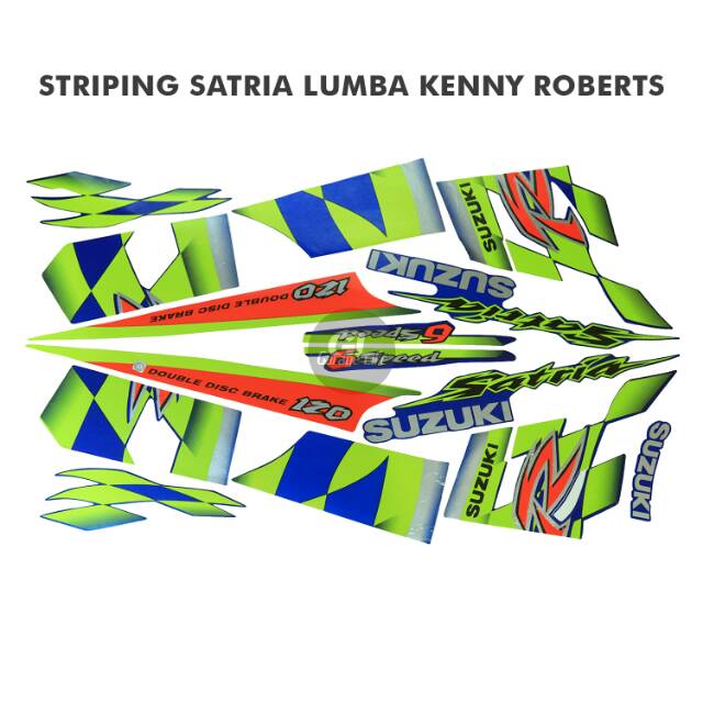 Striping Satria Lumba 2002 Kenny Roberts