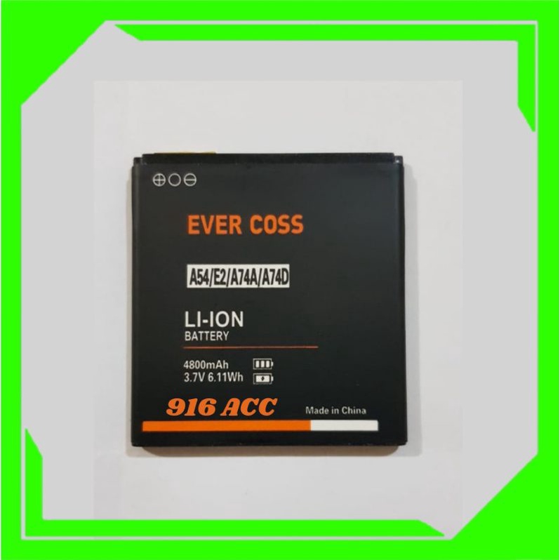 Baterai Battery Evercoss A54 E2 A74A A74D Double Power Batre evercoss a54 e2 a74A a74d