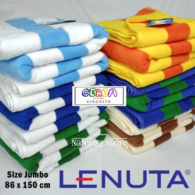 POOL TOWEL HANDUK PANTAI JUMBO HOTEL NST BY LENUTA STRIPE SIZE 86x150