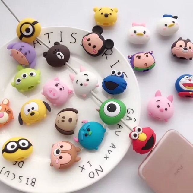 READY STOCK JKT| Cable Bite/Pelindung Kabel/Cable Saver/Cable Protector- Tsum Tsum