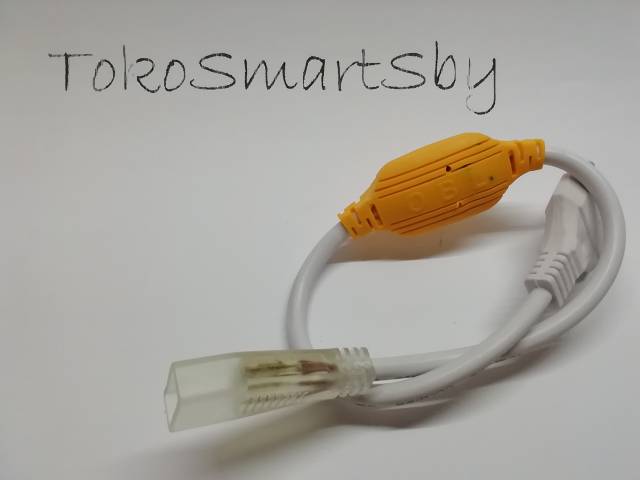 Kabel Socket Colokan Lampu LED Selang 220V SMD 5050 / Soket Adaptor orange