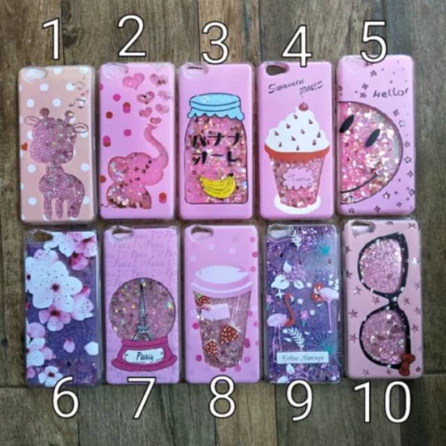 Case water gliter Oppo A3S / A5 2018 Cover blink blink manik manik