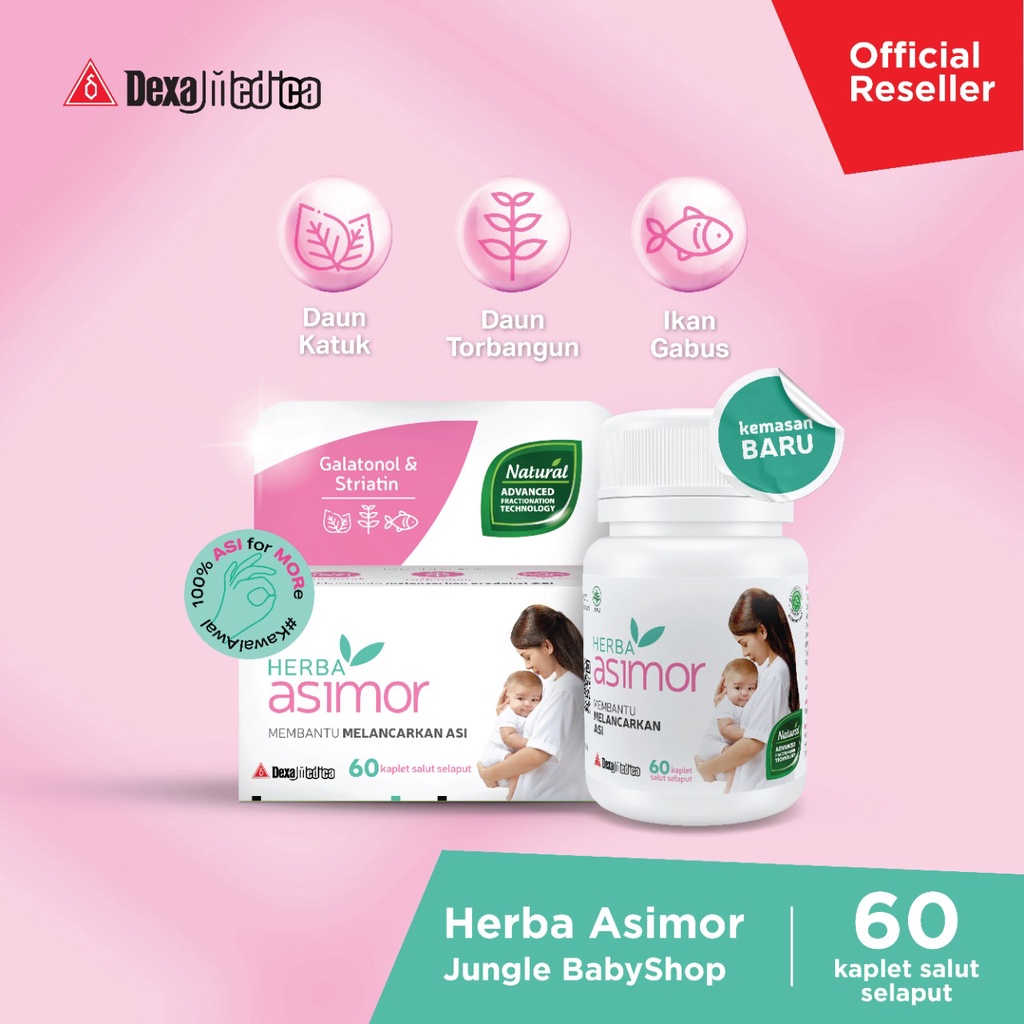 PROMO BUY 1 GET 1 HERBA ASIMOR isi 60 kaplet BPOM ASI