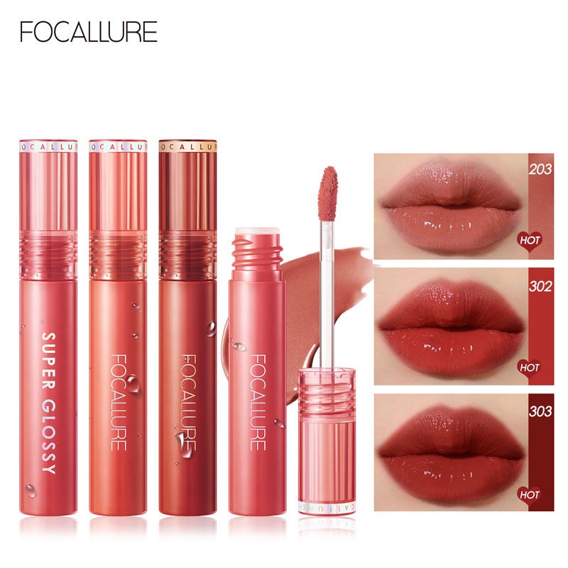 [BPOM]FOCALLURE Jelly-Clear Dewy Lip Tint--Tahan lama Lipstick