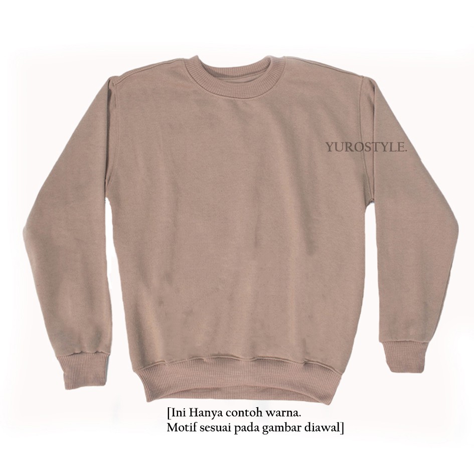 SWEATERPOLOS BASIC MONEY TALKS ( SABLON ) SIZE M-XXL ( PRIA & WANITA )-MOCCA