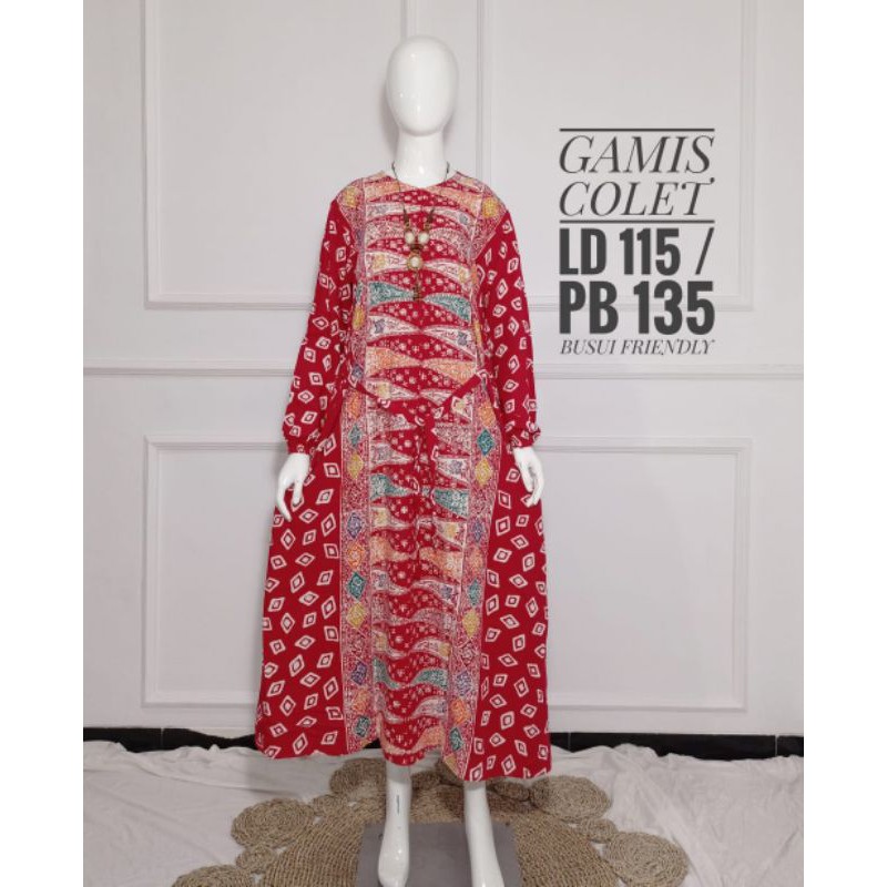 Gamis Batik Keren Terbaru Ori Modis Elegan 2020 Shopee Batik Pekalongan
