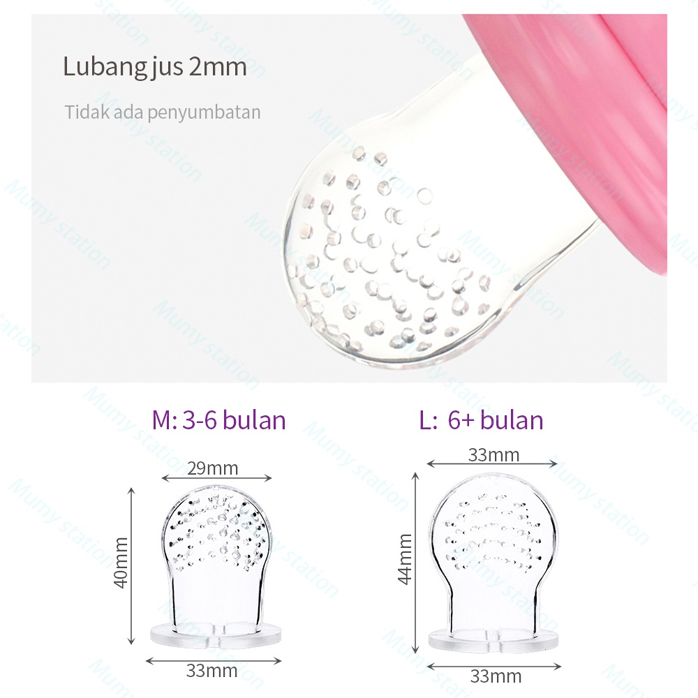 Mumystation Baby Fruit &amp; Food Feeder / Empeng Buah Bayi / Dot Buah Bayi / Fruit Feeder